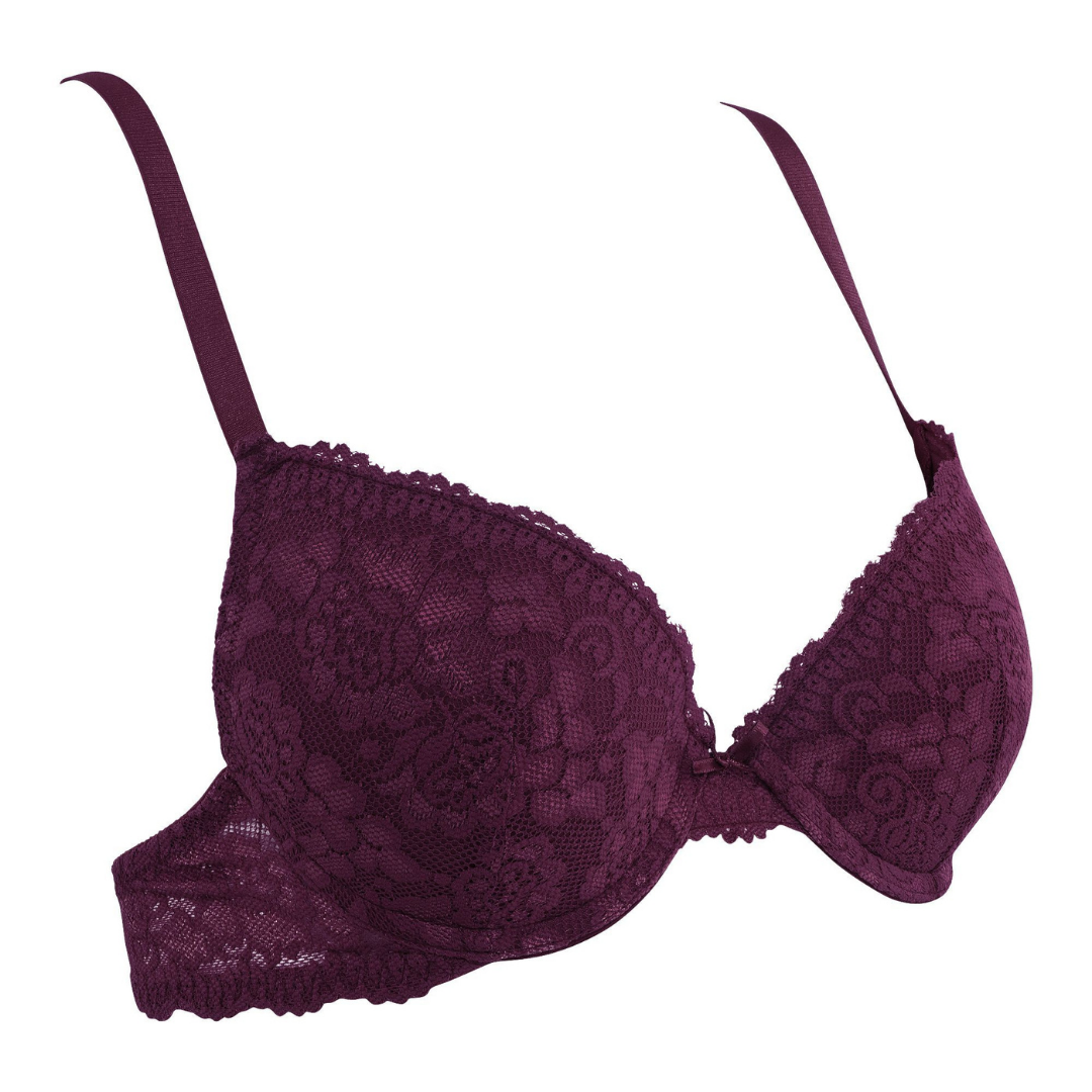 Lightly Padded Wire-Free All Over lace Bra