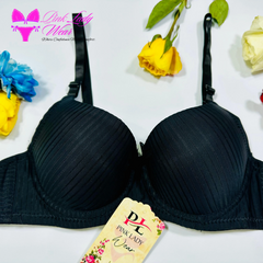 Comfort Black Beauty with Lining Padded Wide Bra