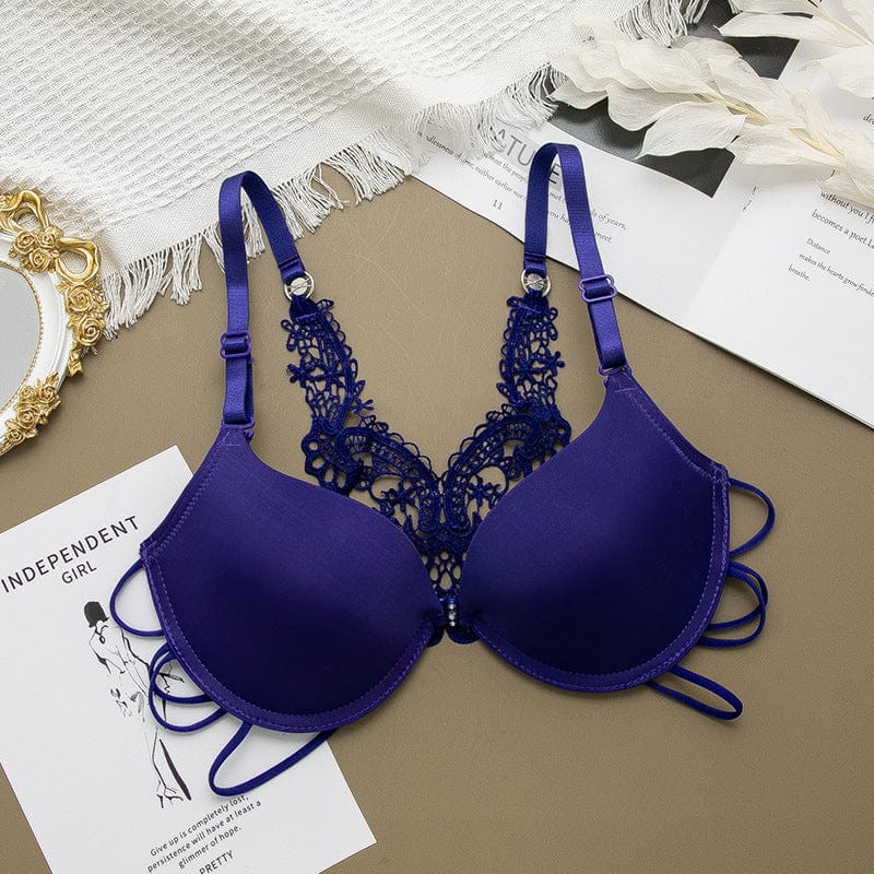 Front open imported padded butterfly bra