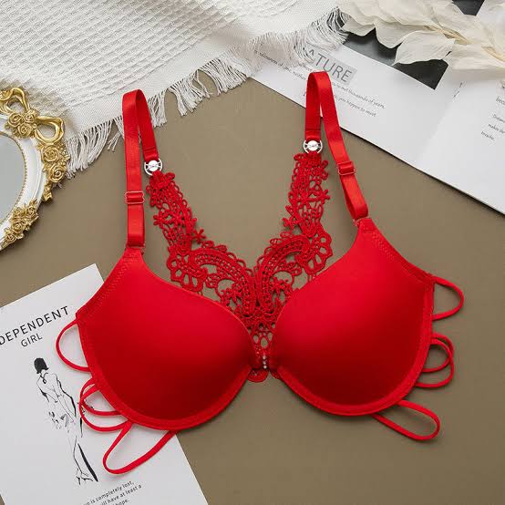 Front open imported padded butterfly bra